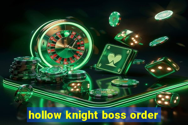 hollow knight boss order